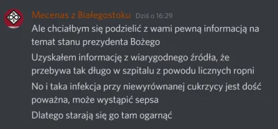 p....._ - Info o stanie Krzysia misia. ʕ•ᴥ•ʔ
#kononowicz #patostreamy #suchodolski