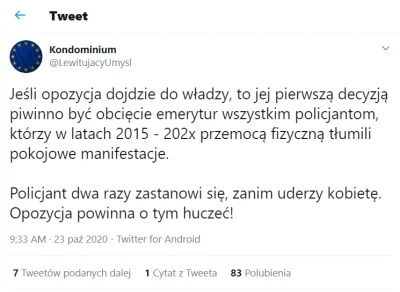 s.....a - Czyli co jak przedsiębiorców lali pałą to spoko, ale kobietę to już nie bo ...