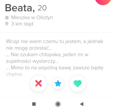 sebaa96 - No sam jestem ciekaw, czego ona szuka 
#tinder