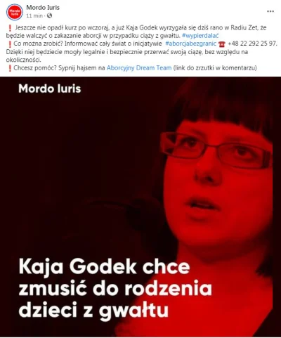 szejk_wojak - Podobno Godek rano się wysrała w radiu, że teraz będzie walczyć o zakaz...