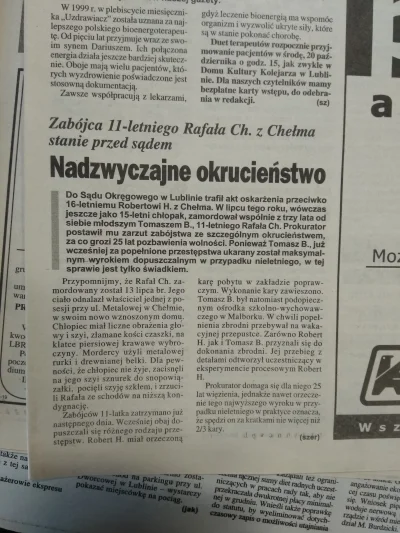 kvoka - Kojarzy ktoś sprawę? 1999 rok. #chelm Chłopiec przed śmiercią został zgwałcon...