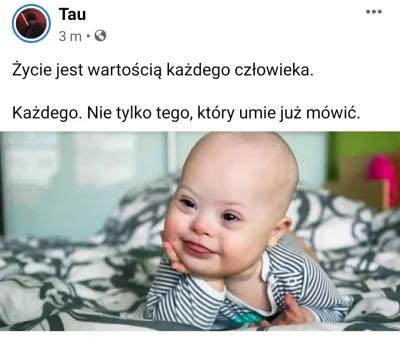 Canzone_ - I oczywiscie najłatwiej dać zdjecie dziecka z Zespolem Downa (－‸ლ)
#aborcj...