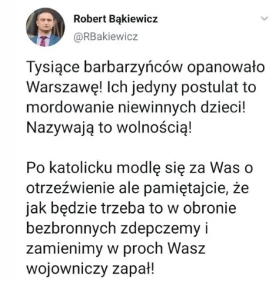 saakaszi - Organizator marszu niepodległości grozi protestującym przeciwko zaostrzeni...