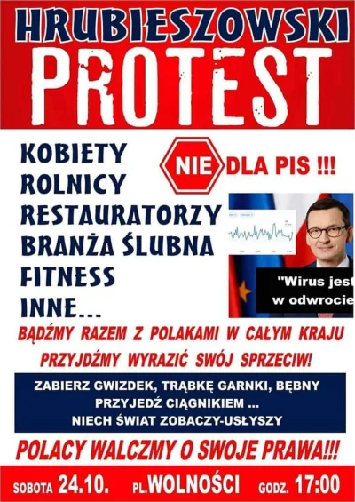 Szekele123 - Nawet #hrubieszow gdzie PiS jest mega popularny dołącza się do protestu!...