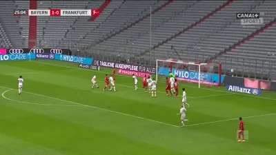 Minieri - Lewandowski po raz drugi, Bayern Monachium - Eintracht Frankfurt 2:0
#golg...