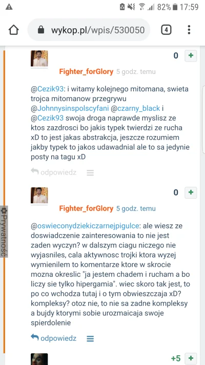 Johnnysinspolscyfani - @FighterforGlory zrozum n0rmiku ze my promujemy blackpill w do...