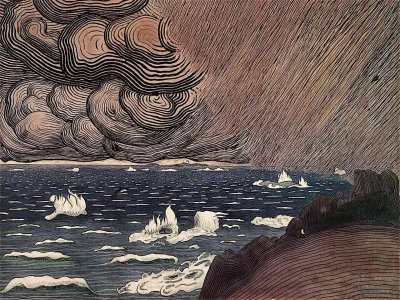 Hoverion - Harald Sohlberg 1869-1935 
Sea spray, 1908
#malarstwo #sztuka #obrazy #a...