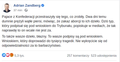 naczarak - Potężny Zandberg mocno masakruje szuraków.

"Pajace z Konfederacji przes...