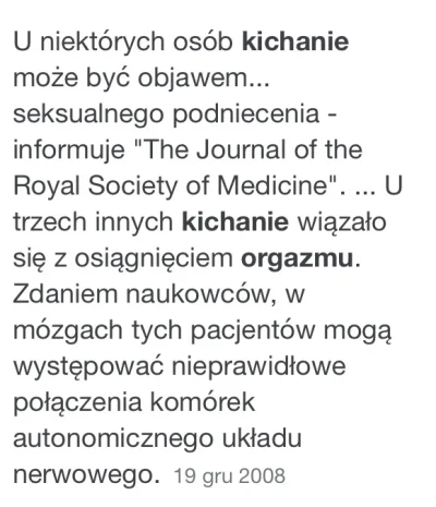 maciejasty - @Bananada: Podobno u niektórych to jest zespolone uczucie. Jest troche p...