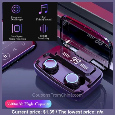 n____S - Briame LED Bluetooth Earphones - Aliexpress 
Cena: $1.39 (5,36 zł)
Prawdop...