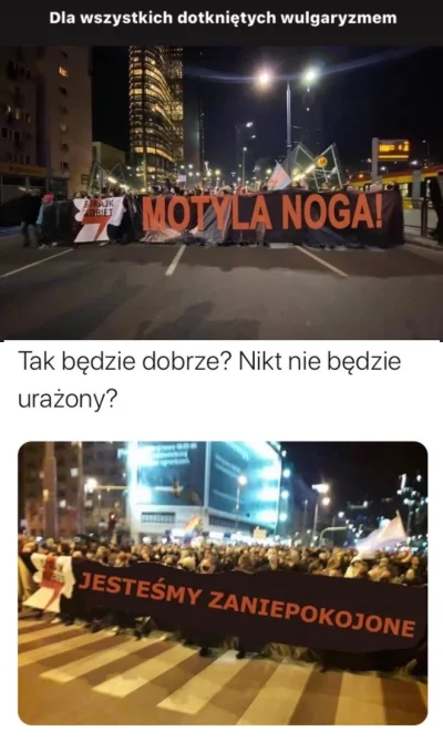 text - Przecież można kulturalnie protestować, najlepiej w domu.
#protest #polska #p...