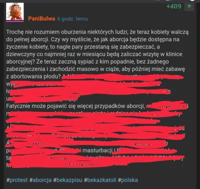 GoldenJanusz - Dowód na to, że tylko ruchanie im w głowach, a aborcja po to żeby możn...