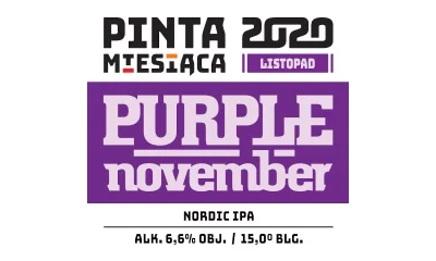 von_scheisse - Listopadową PINTĄ Miesiąca – November Purple – będzie IPA fermentowana...