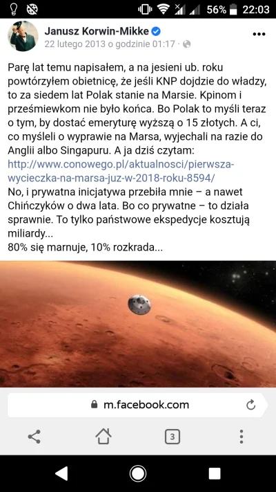 z.....j - Ciekawe co tam u tego gościa co na Marsie od dwóch lat siedzi
#mars #space...