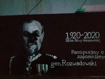 JanSebastianCadillac - Zniszczony mural w Szczecinie. Oczywiście Rozwadowski był zago...