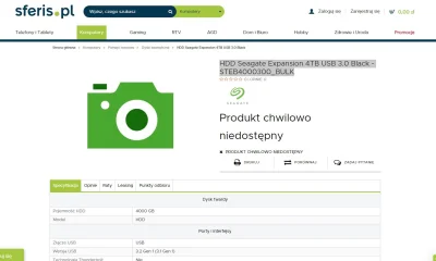 nooken - Cześć, potrzebuję waszej opinii. Zamówiłem dysk zewnętrzny seagate 4gb ze st...