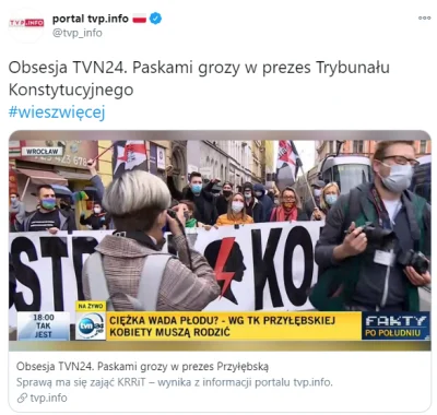 edenmar - LOL, TVP atakuje TVN24 za "paski grozy" XD
#protest