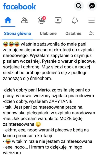 powsinogaszszlaja - Tak wyglądała rozmowa jednej z pielęgniarek. Jej wpis.