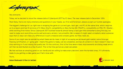 janushek - Znowu opóźnienie XDDD Nowa "premiera" 10 grudnia 
#gry #cyberpunk2077 #ps...