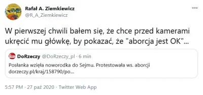 lkg1 - Za każdym razem kiedy myślę, że Ziemkiewicz niżej już nie zejdzie, on mi pokaz...