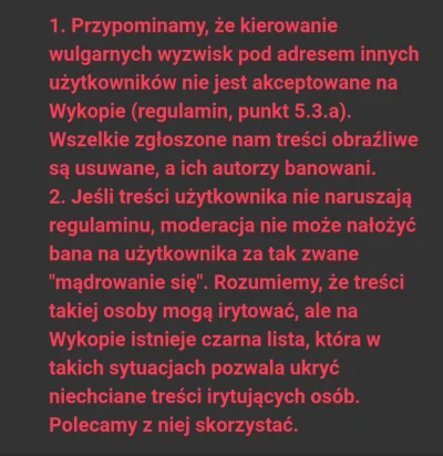 L.....n - Odpowiedź moderacji pod znaleziskiem. Przecież to jest plucie użytkownikom ...