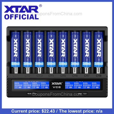 n____S - XTAR VC8 Battery Charger - Aliexpress 
Cena: $22.43 (87,89 zł)
Kod rabatow...