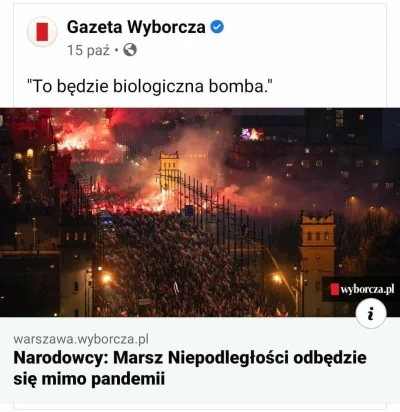 edenmar - Gazeta Wyborcza krytycznie o masowych protestach w czasie epidemii ( ͡° ͜ʖ ...