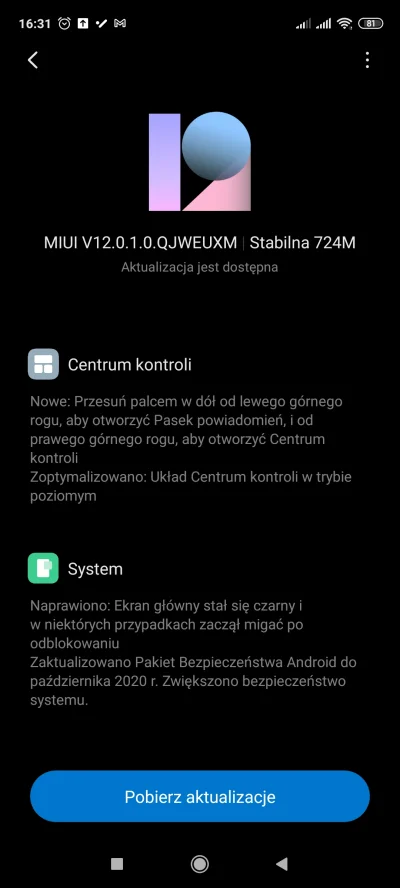 LM2137 - Pojawiła się aktualizacja do MIUI 12 na Redmi Note 9s ( ͡° ͜ʖ ͡°)
#xiaomi #r...