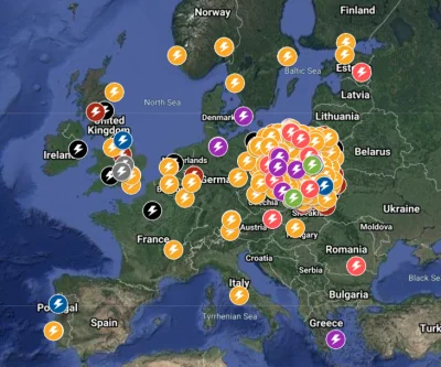 czarnykocur123 - Obecna mapa protestów w Europie

#protest