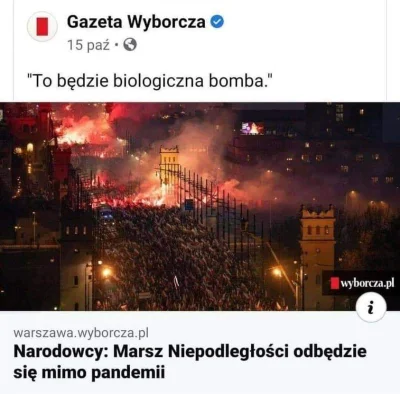 Qba1996 - Trzeba tą wieść koniecznie ogłosić Wyborczej i TVNowi, które o Marszu Niepo...