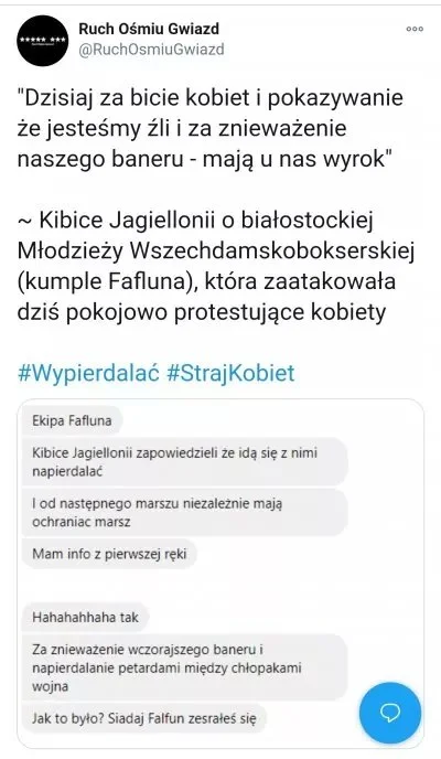 SzyszQ - #protest #bialystok kto już jest z kim i przeciwko komu?