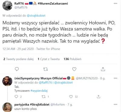 varmiok - To też ciekawe. Lewakom się w głowach przewraca bo myślą że ludzie protestu...