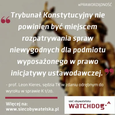 WatchdogPolska - W kontekście „wyroku” Trybunału Konstytucyjnego dotyczącego zgodnośc...