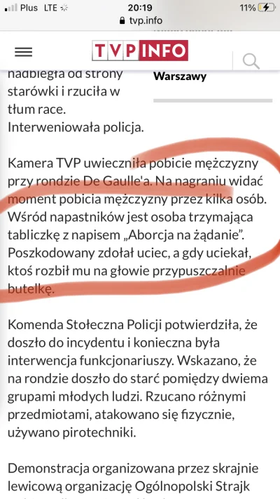 tylkodzienna - TVP wybiela faszoli i sugeruje, że protestujacy atakują sami siebie. A...