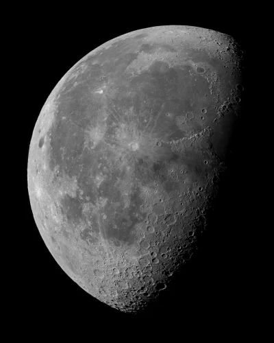 namrab - Jedno z najostrzejszych zdjęć Księżyca, jakie ostatnio zrobiłem. Fotka z 10 ...