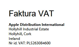 k.....m - > Czy muszę być zapisany do VAT EU żeby móc księgować fakturę od Apple czy ...