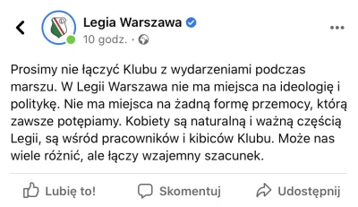 suzisa - Super oświadczenie władz klubu..

#legia #protest #Warszawa #bekazprawakow