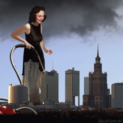 KubaGrom - Gdyby tak można było trochę posprzątać w Warszawie...
#humorobrazkowy #ki...