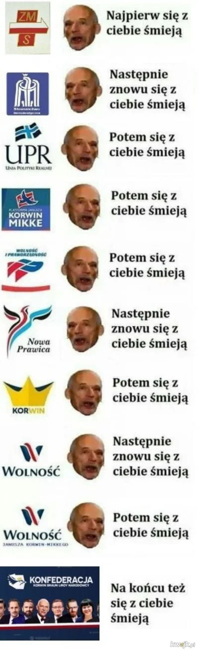 T.....s - > w 2023 założenie nowej partii i start od zera

@sprawa: Korwin to robi ...