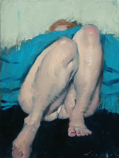 panidoktorodarszeniku - Malcolm T. Liepke
Legs Together, 2019, olej na płótnie, 41 x...