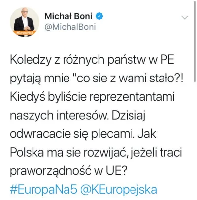 vendaval - Michał Boni aka TW Znak? Najwyraźniej pewne uporczywe pytania zdopingowały...