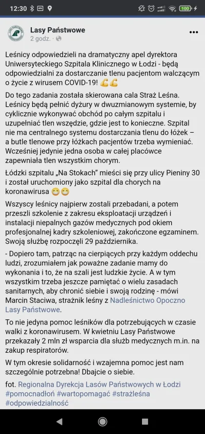 czteroch - W Polsce jak w lesie, dlatego chorym na covid będą pomagać Lasy Państwowe....