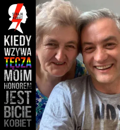 karma-zyn - Ktoś zrobił mem piętnujacy debila bijącego kobietę na Strajku Kobiet. Ten...