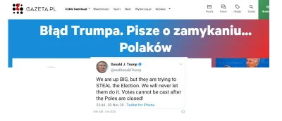 hawat - Gazeta wyborcza w formie. Literówka Trumpa największym nagłówkiem na stronie ...