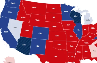 Recektoreleczo - Co oznaczają te paski na Arizonie i Wisconsin?
#wybory #usa