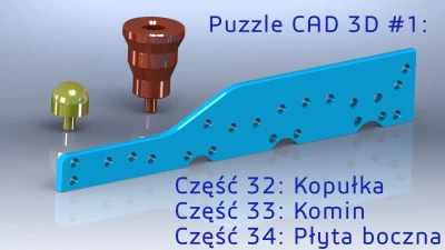 InzynierProgramista - Komin, Kopułka i Płyta boczna - Puzzle CAD 3D w SolidWorks

K...