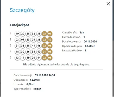 MascDlaLewaka - Jutro losowanie eurojackpot.
Zasady są proste. Jak wygram, stawiam j...