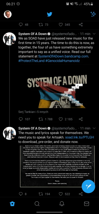 v.....i - Hold up #!$%@? co jest
#soad wypuszcza coś nowego???
#systemofadown #rock #...