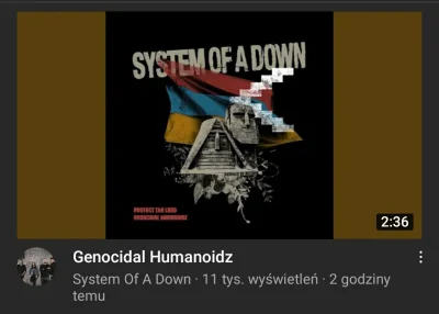 geco - Budzę się, a tu System of a Down wyskakuje po 15 latach przerwy z 2 nowymi pio...