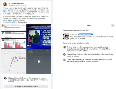 z.....j - Facebook oznaczył wpis Cejrowskiego jako fejka + podał dowód. 
#facebook #...